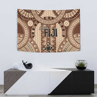 Bula Fiji Vintage Tapestry Brown Masi Motifs