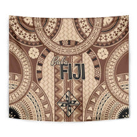 Bula Fiji Vintage Tapestry Brown Masi Motifs