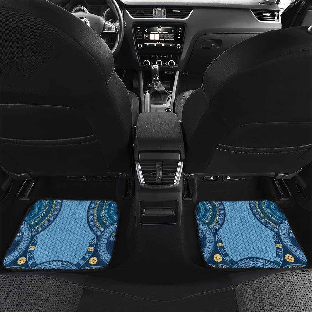Bula Fiji Vintage Car Mats Prussian Blue Masi Motifs