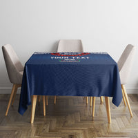 Manu Samoa Rugby Custom Navy Blue Tablecloth ʻIe Toga Pattern With Red Ula fala LT7 - Polynesian Pride