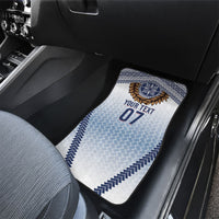 Manu Samoa Rugby Custom White Car Mats ʻIe Toga Pattern With Brown Ula fala LT7 - Polynesian Pride