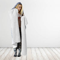 Manu Samoa Rugby Custom White Hooded Blanket ʻIe Toga Pattern With Brown Ula fala LT7 - Polynesian Pride