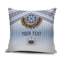 Manu Samoa Rugby Custom White Pillow Cover ʻIe Toga Pattern With Brown Ula fala LT7 White - Polynesian Pride