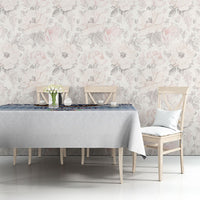 Manu Samoa Rugby Custom White Tablecloth ʻIe Toga Pattern With Brown Ula fala LT7 - Polynesian Pride