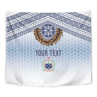 Manu Samoa Rugby Custom White Tapestry ʻIe Toga Pattern With Brown Ula fala LT7 - Polynesian Pride
