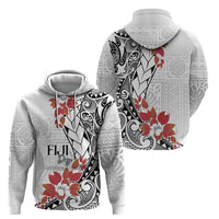 Bula Fiji Day Zip Hoodie Tagimaucia on Masi Pattern