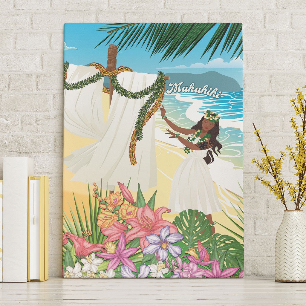 Aloha Hawaii Makahiki Hula Dance Canvas Wall Art Beach Scenery LT7 Without Frame Multicolor - Polynesian Pride