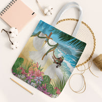 Aloha Hawaii Makahiki Hula Dance Tote Bag Beach Scenery LT7 White Strap One Size Multicolor - Polynesian Pride
