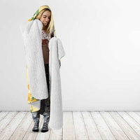 Aloha Hawaii Hooded Blanket I'iwi on Mamane Pastel Cream