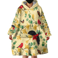 Aloha Hawaii Wearable Blanket Hoodie I'iwi on Mamane Pastel Cream