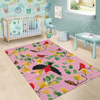 Aloha Hawaii Area Rug I'iwi on Mamane Pastel Pink