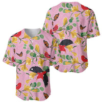 Aloha Hawaii Baseball Jersey I'iwi on Mamane Pastel Pink