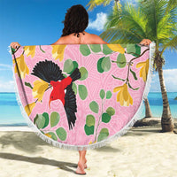 Aloha Hawaii Beach Blanket I'iwi on Mamane Pastel Pink