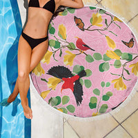 Aloha Hawaii Beach Blanket I'iwi on Mamane Pastel Pink