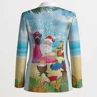 Have Yourself A Beachy Little Christmas Blazer with Santa Chilling - Polynesian Pride