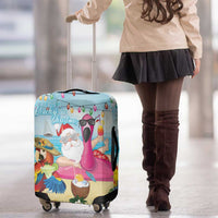 Have Yourself A Beachy Little Christmas Luggage Cover with Santa Chilling - Polynesian Pride