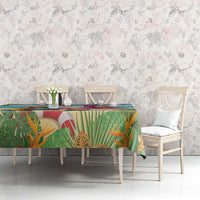 Have Yourself A Beachy Little Christmas Tablecloth with Santa Chilling - Polynesian Pride