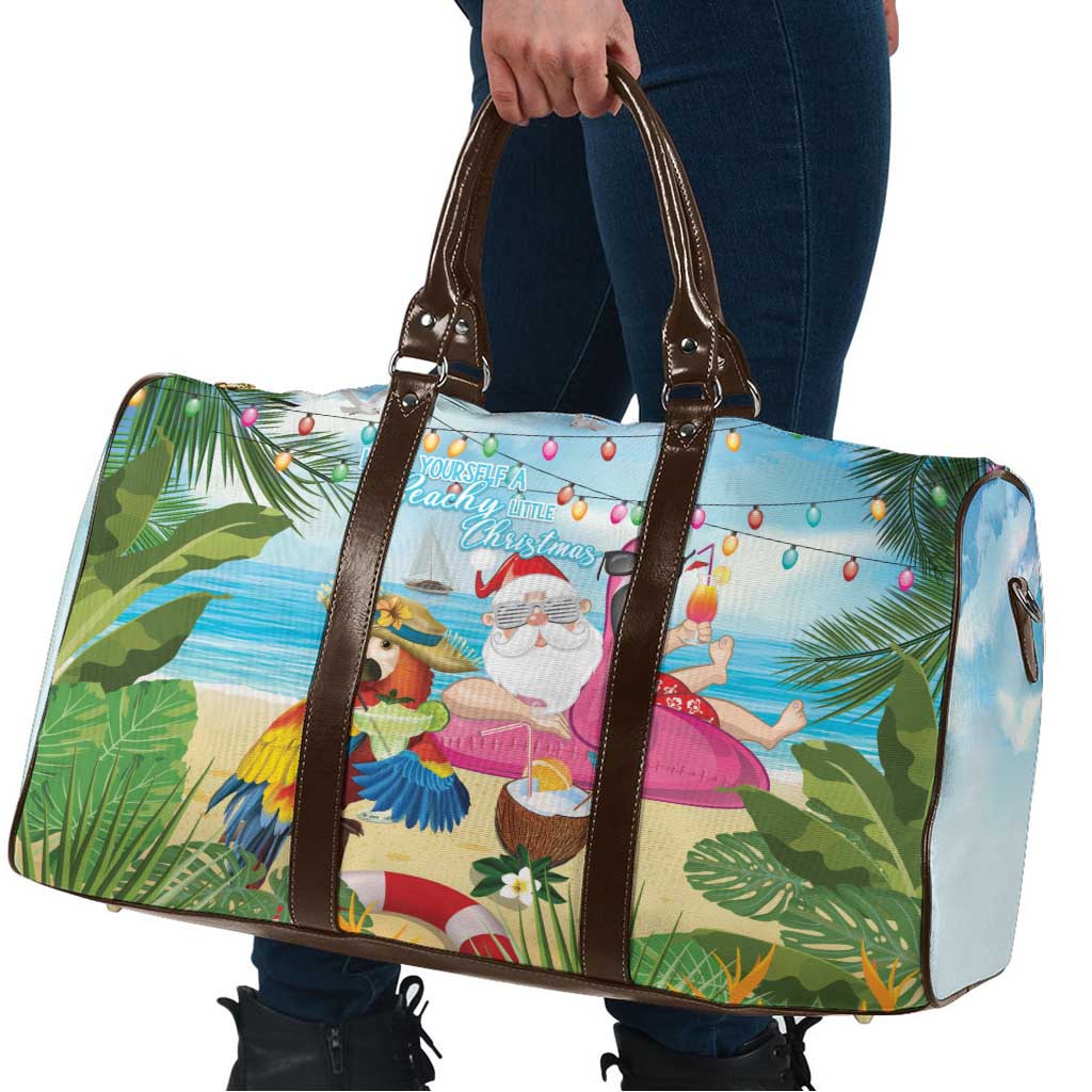 Have Yourself A Beachy Little Christmas Travel Bag with Santa Chilling - Polynesian Pride