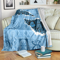 Bula Fiji Tapa Mix Christmas Blanket Vintage Style LT7 - Polynesian Pride