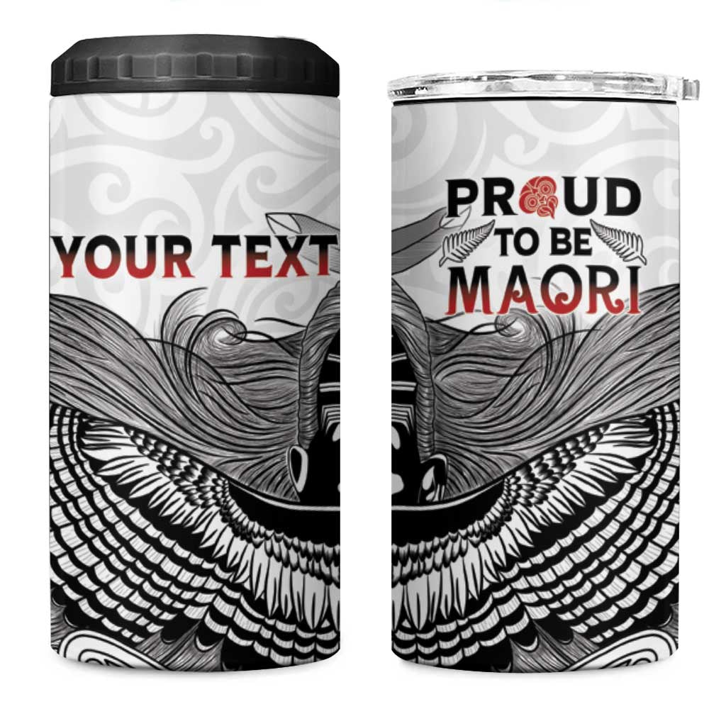 Aotearoa Personalized 4 in 1 Can Cooler Tumbler Proud To Be Maori