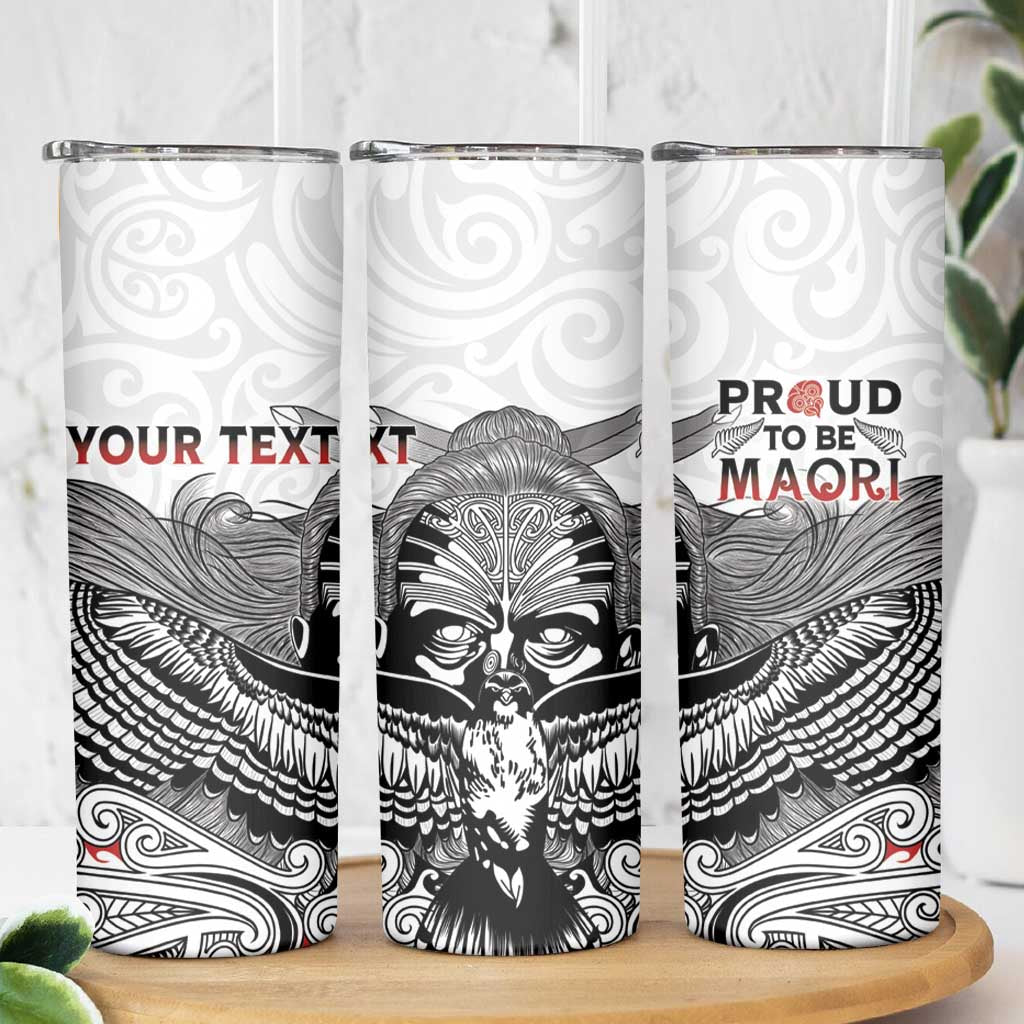 Aotearoa Personalized Skinny Tumbler Proud To Be Maori