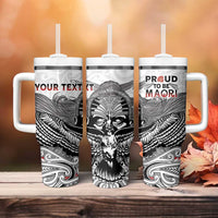 Aotearoa Personalized Tumbler With Handle Proud To Be Maori