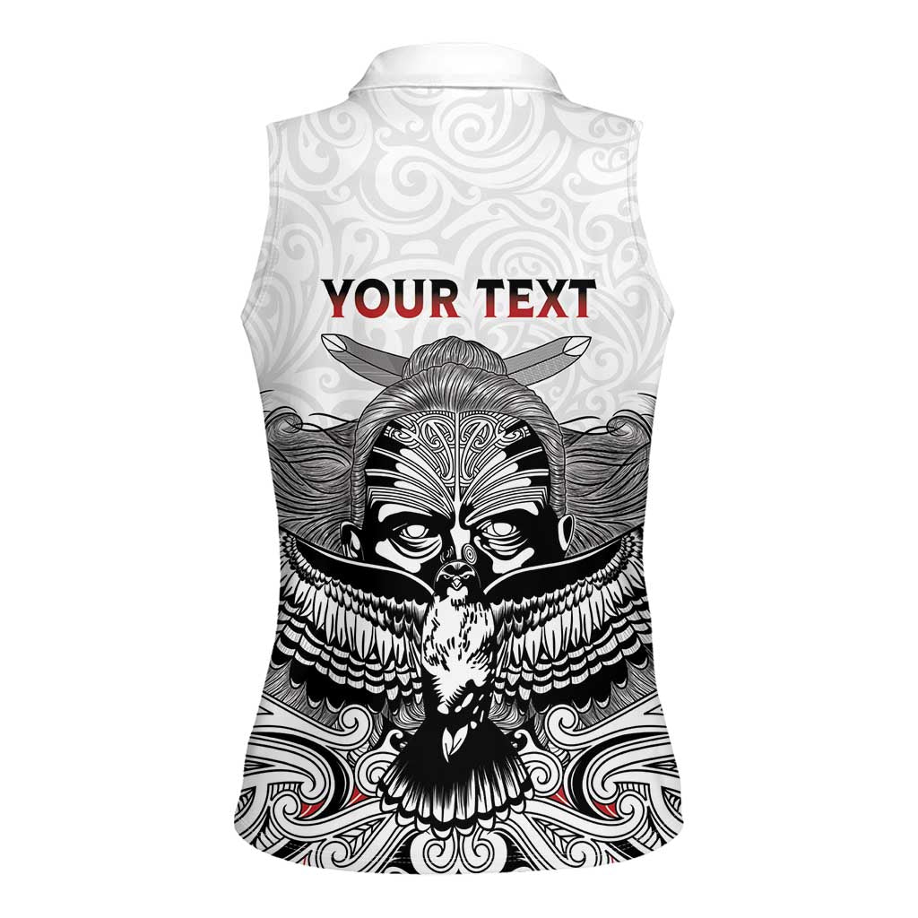 Aotearoa Personalized Women Sleeveless Polo Shirt Proud To Be Maori