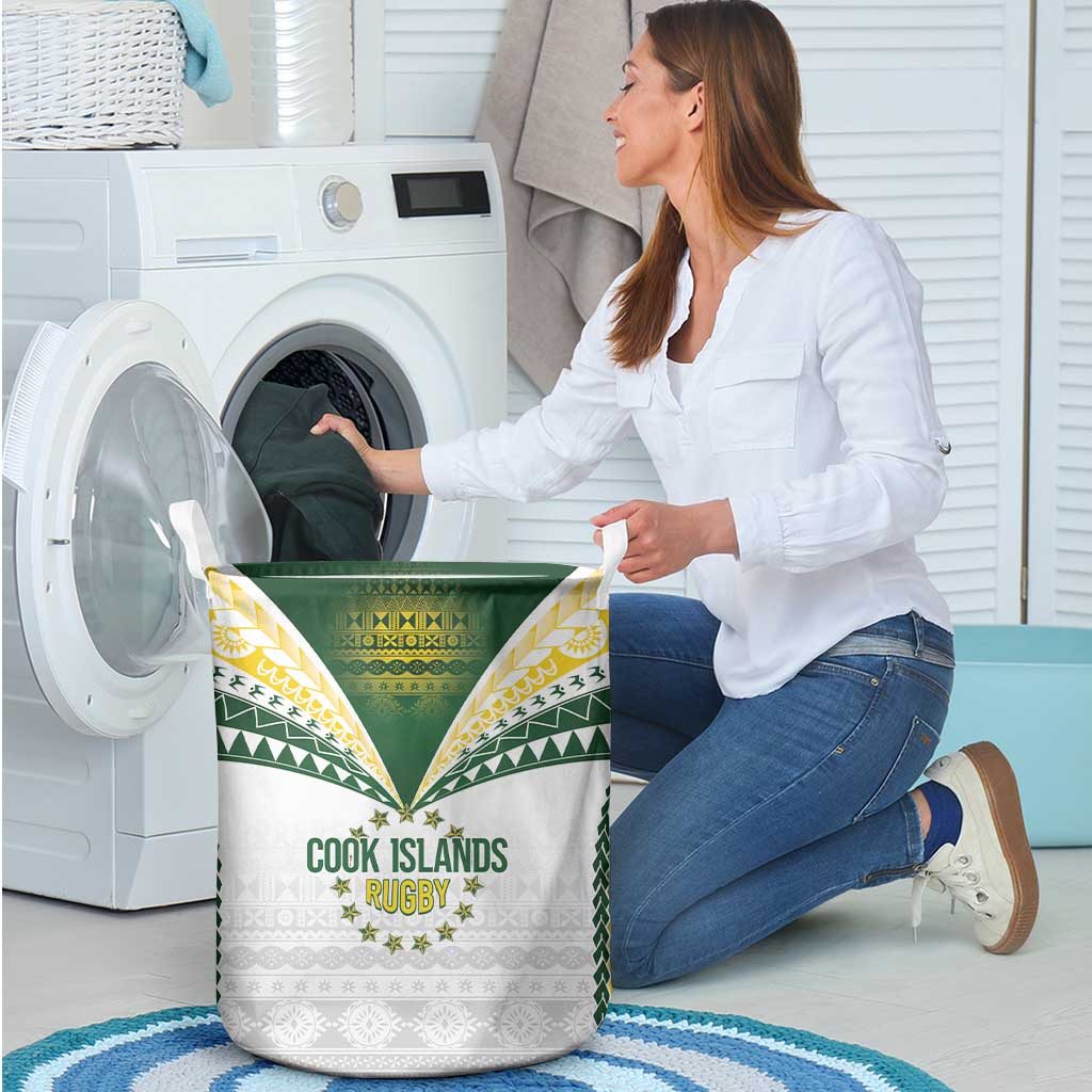 Cook Islands Rugby Laundry Basket Kuki's Aitu Champions LT7 - Polynesian Pride