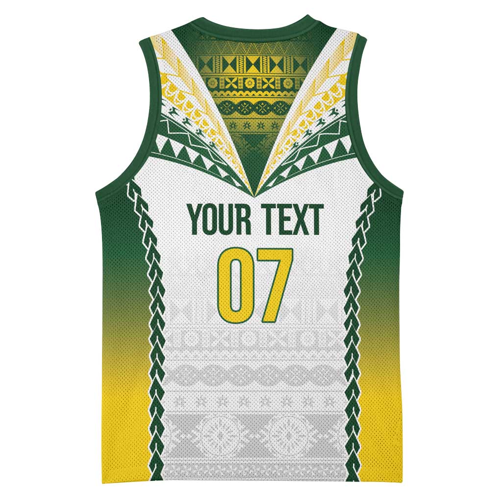 Cook Islands Rugby Custom Basketball Jersey Kuki's Aitu Champions - Polynesian Pride