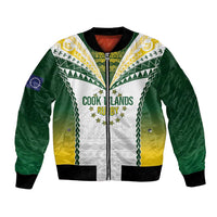 Cook Islands Rugby Custom Bomber Jacket Kuki's Aitu Champions LT7 Unisex Colorful - Polynesian Pride
