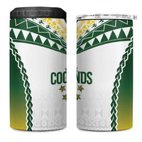 Cook Islands Rugby 4 in 1 Can Cooler Tumbler Kuki's Aitu Champions LT7 One Size: 16 oz Colorful - Polynesian Pride