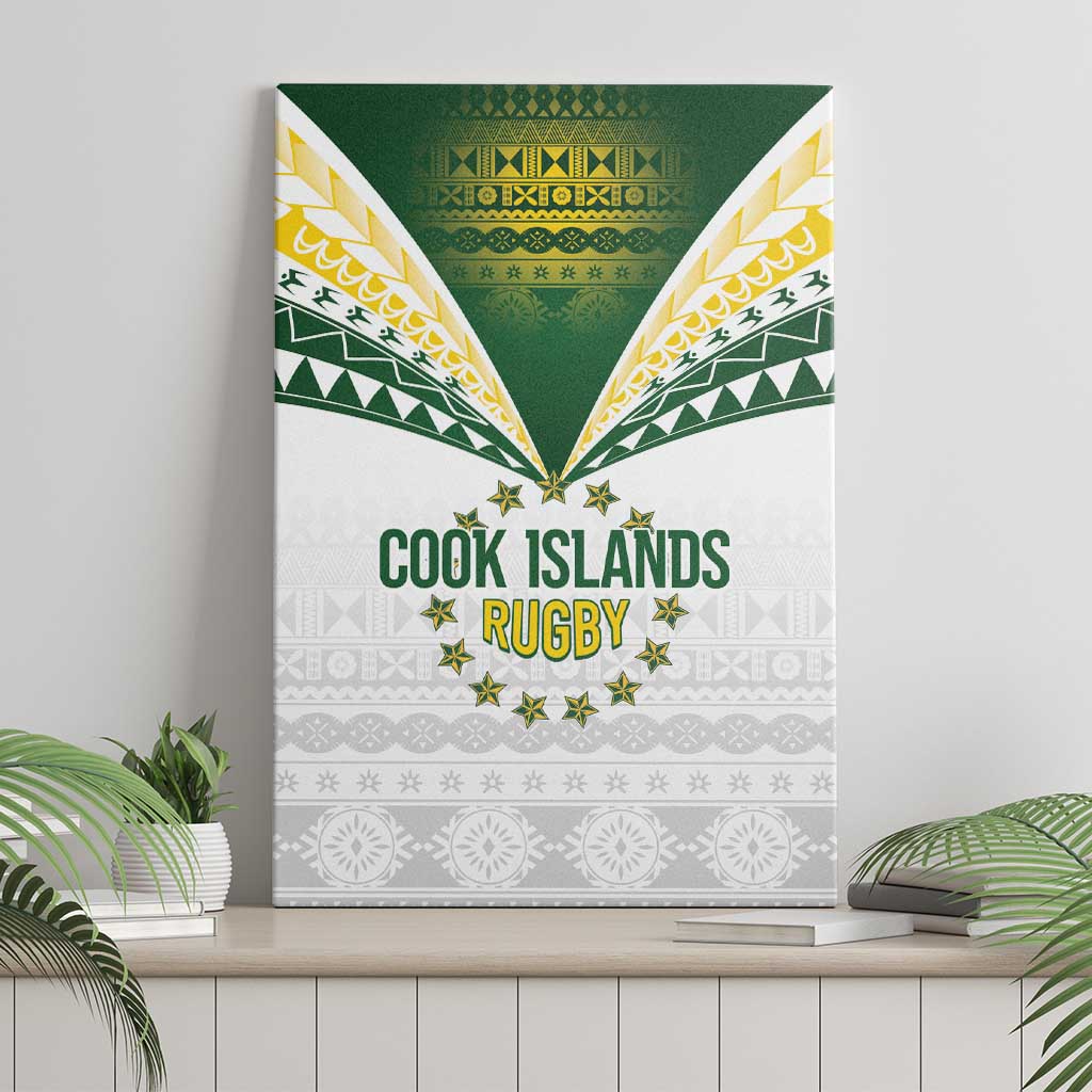 Cook Islands Rugby Canvas Wall Art Kuki's Aitu Champions LT7 - Polynesian Pride