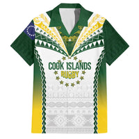 Cook Islands Rugby Custom Family Matching Summer Maxi Dress and Hawaiian Shirt Kuki's Aitu Champions - Polynesian Pride