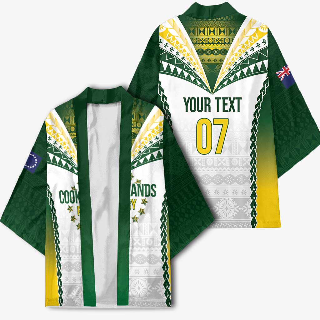 Cook Islands Rugby Custom Kimono Kuki's Aitu Champions LT7 - Polynesian Pride