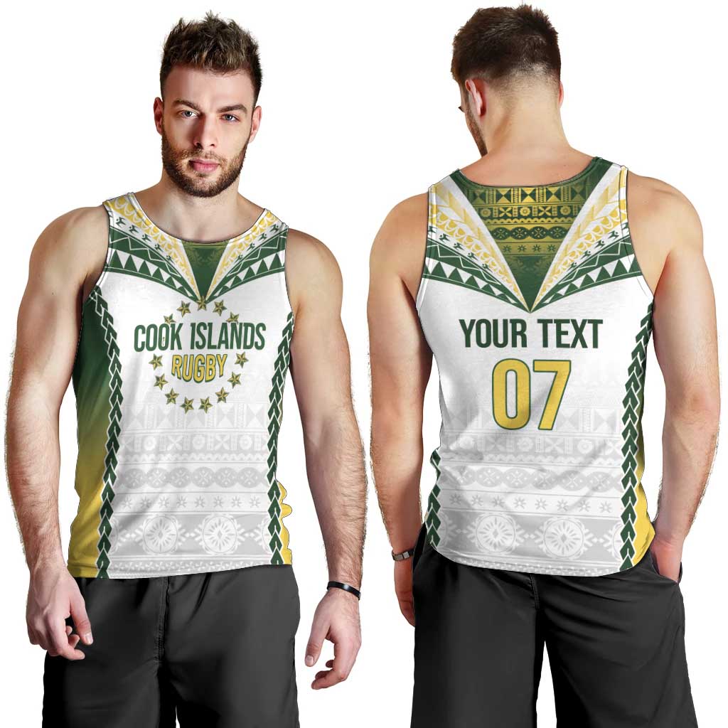 Cook Islands Rugby Custom Men Tank Top Kuki's Aitu Champions LT7 - Polynesian Pride