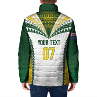Cook Islands Rugby Custom Padded Jacket Kuki's Aitu Champions LT7 - Polynesian Pride