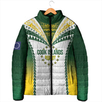 Cook Islands Rugby Custom Padded Jacket Kuki's Aitu Champions LT7 - Polynesian Pride