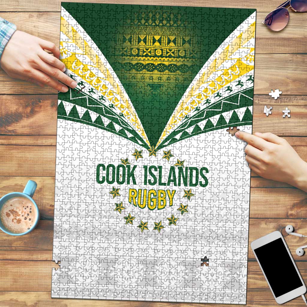 Cook Islands Rugby Puzzle Kuki's Aitu Champions LT7 Colorful - Polynesian Pride