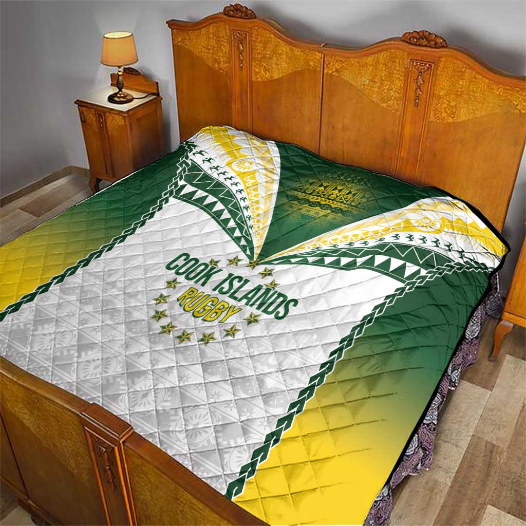 Cook Islands Rugby Quilt Kuki's Aitu Champions - Polynesian Pride