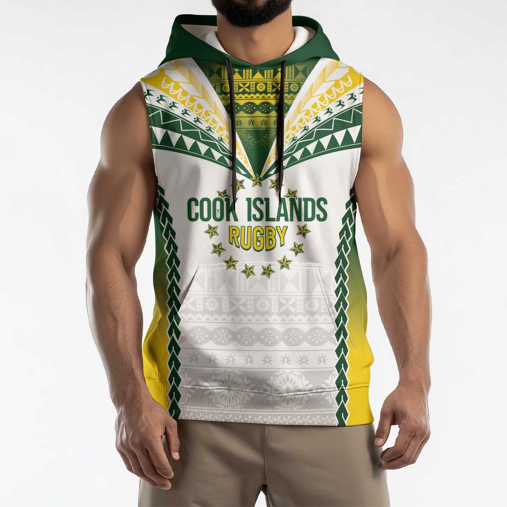 Cook Islands Rugby Custom Sleeveless Hoodie Kuki's Aitu Champions LT7 - Polynesian Pride