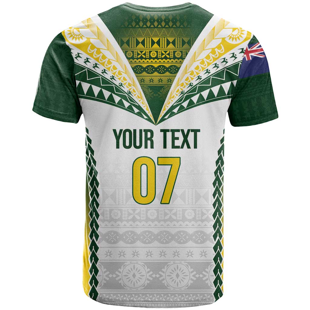 Cook Islands Rugby Custom T Shirt Kuki's Aitu Champions - Polynesian Pride