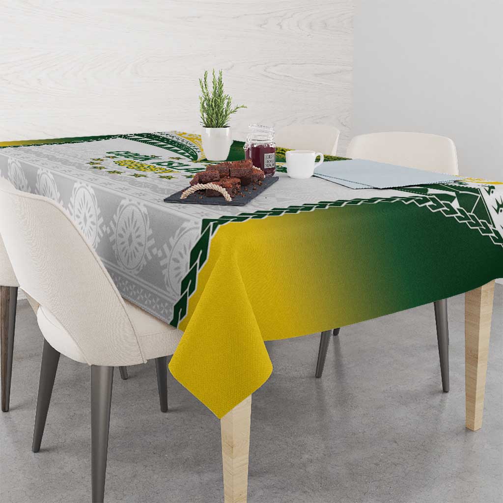 Cook Islands Rugby Tablecloth Kuki's Aitu Champions LT7 - Polynesian Pride