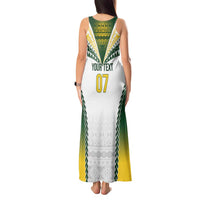 Cook Islands Rugby Custom Tank Maxi Dress Kuki's Aitu Champions LT7 - Polynesian Pride