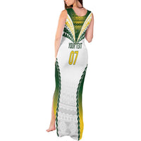 Cook Islands Rugby Custom Tank Maxi Dress Kuki's Aitu Champions LT7 - Polynesian Pride