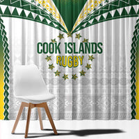 Cook Islands Rugby Window Curtain Kuki's Aitu Champions LT7 - Polynesian Pride