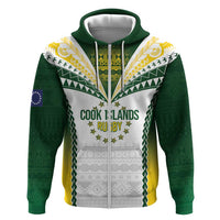 Cook Islands Rugby Custom Zip Hoodie Kuki's Aitu Champions LT7 Zip Hoodie Colorful - Polynesian Pride