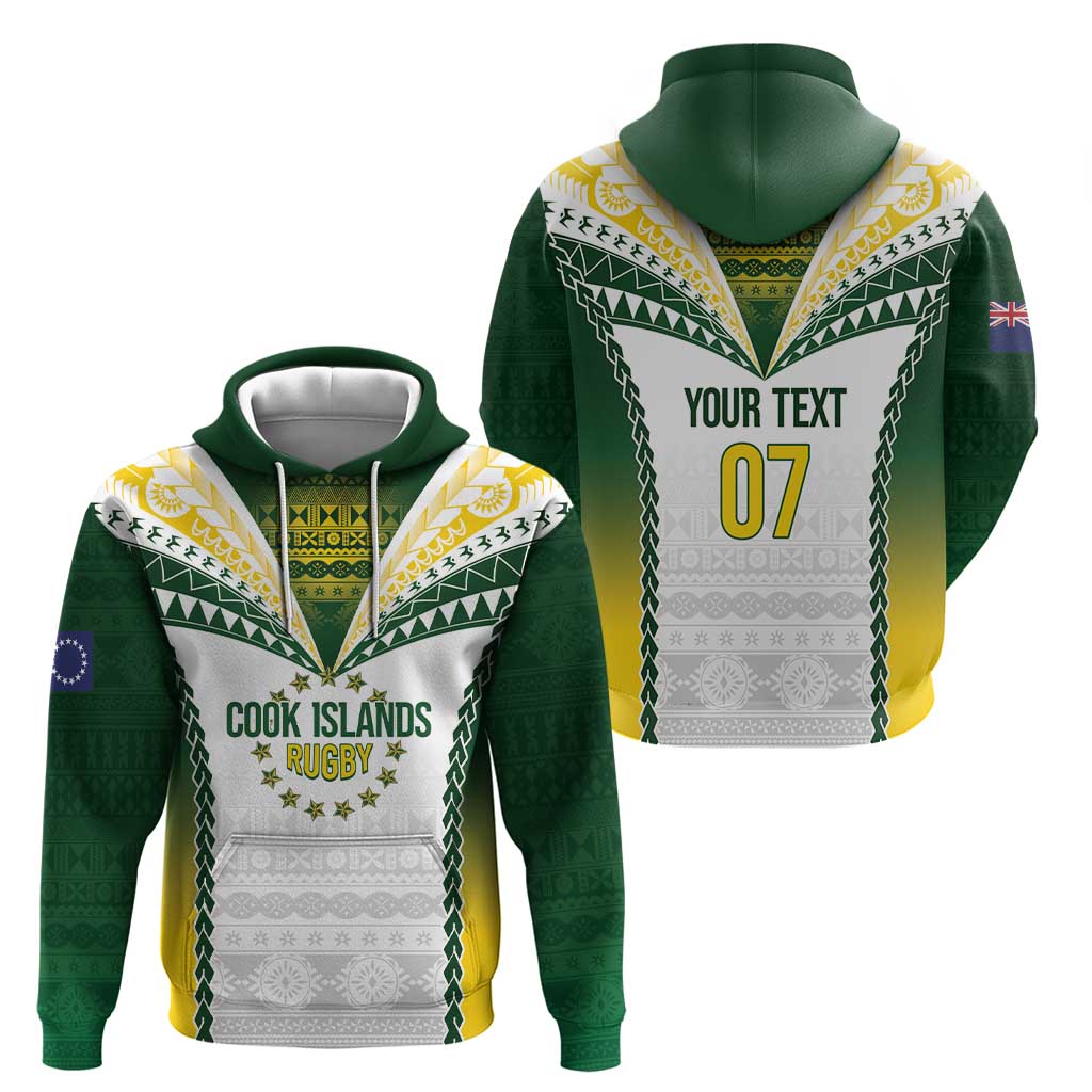 Cook Islands Rugby Custom Zip Hoodie Kuki's Aitu Champions LT7 - Polynesian Pride