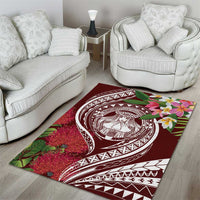 Aloha Hawaii Big Island Area Rug Ohia Lehua Wahine
