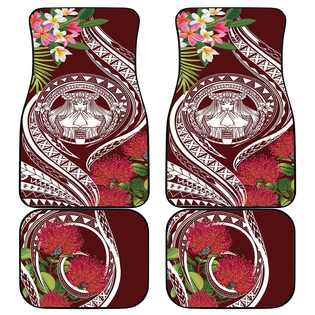 Aloha Hawaii Big Island Car Mats Ohia Lehua Wahine