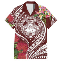 Aloha Hawaii Big Island Hawaiian Shirt Ohia Lehua Wahine